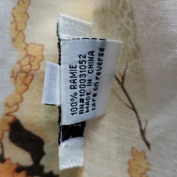 CITRON Art To Wear Pleated Button Down Shirt sz M - Picture 5 of 6